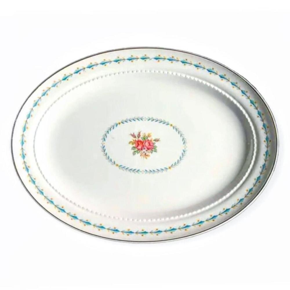 Vintage Harmony House Mount Vernon China Oval Serving Platter USA Made 1941-1959